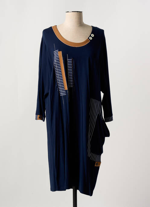 Robe mi-longue bleu ALAIN MURATI pour femme