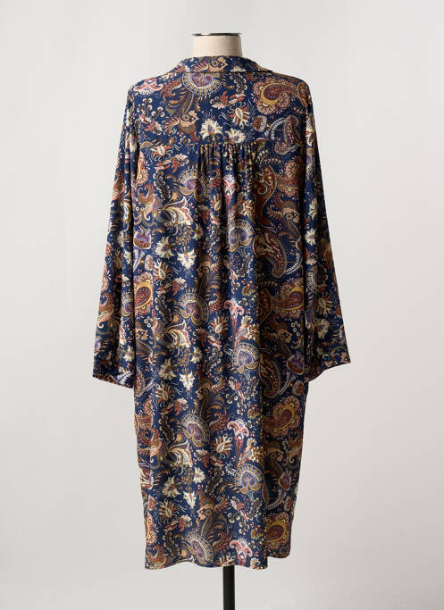 Robe mi-longue bleu VIE NOCTURNE pour femme