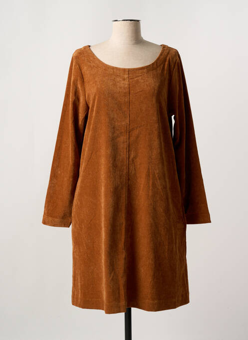 Robe mi-longue jaune KOKOMARINA pour femme