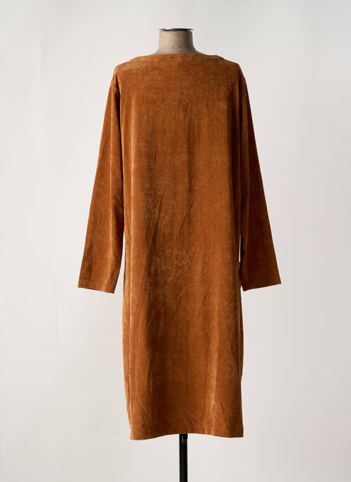 Robe mi-longue marron KOKOMARINA pour femme