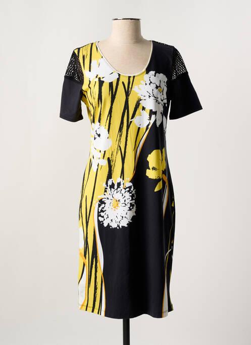 Robe mi-longue noir DOLCEZZA pour femme