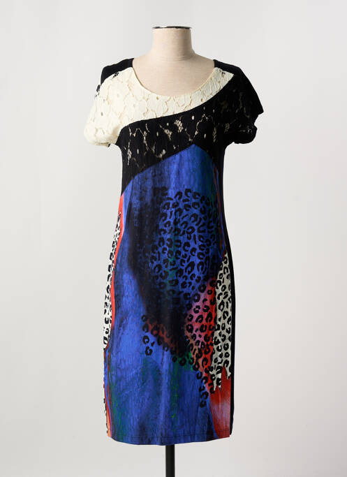 Robe mi-longue noir FILIPINE LAHOYA pour femme