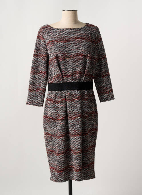 Robe mi-longue noir FILLE A SUIVRE pour femme