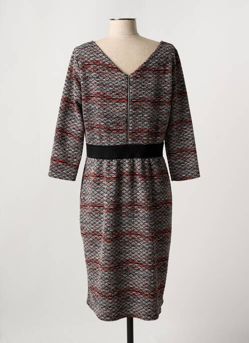 Robe mi-longue noir FILLE A SUIVRE pour femme