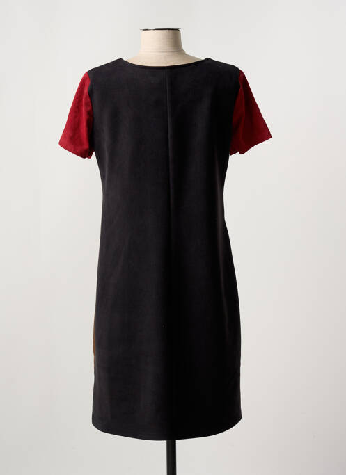 Robe mi-longue noir HALOGENE pour femme