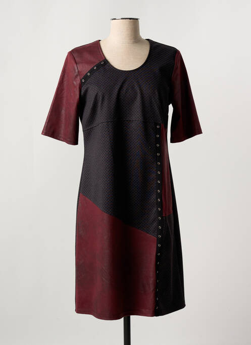 Robe mi-longue rouge HALOGENE pour femme