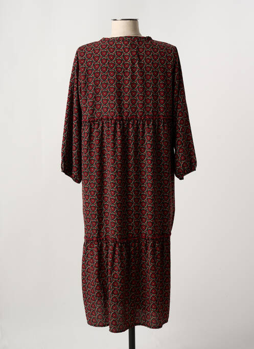 Robe mi-longue rouge VIE NOCTURNE pour femme