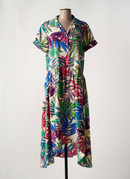 Robe mi-longue vert SAM & LILI pour femme