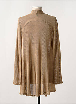 Gilet manches longues stretch marron MARILU femme