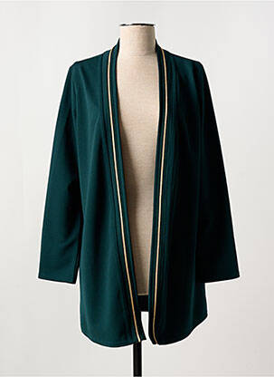 Gilet manches longues coupe cintrée vert ROMEO POUR JULIETTE femme