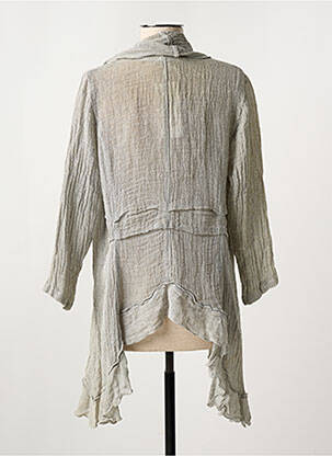 Gilet manches longues manches 3/4 gris MARILU femme