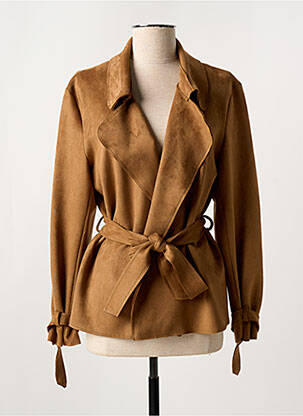 Blazer coupe cintrée marron LADY LOL femme