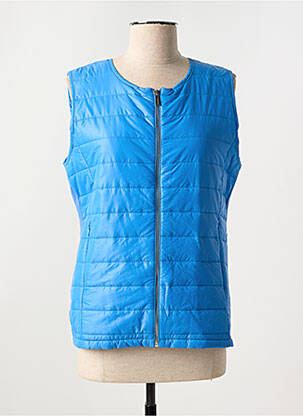 Doudoune poches sans capuche bleu MARINA V femme