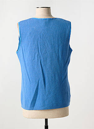 Doudoune poches sans capuche bleu MARINA V femme