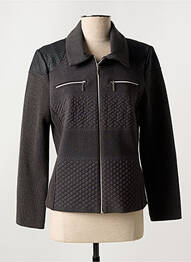 Veste casual epaulette gris JEAN DELFIN femme