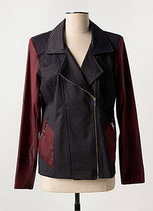 Veste casual epaulette rouge HALOGENE femme