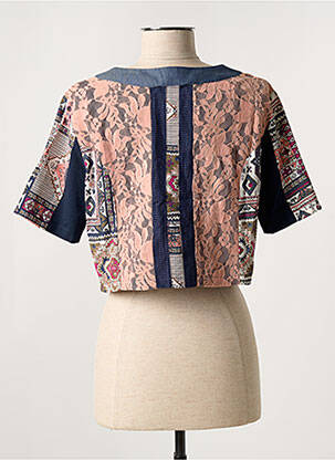 Boléro manches courtes bleu FIGURE LIBRE femme