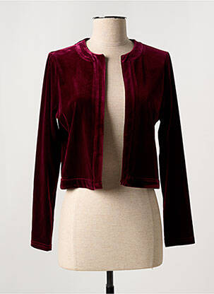 Veste casual col rond rouge NANA BAILA femme