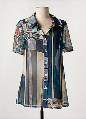 Tunique manches courtes bleu JEAN DELFIN pour femme