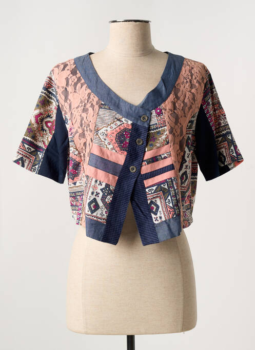 Boléro bleu FIGURE LIBRE pour femme