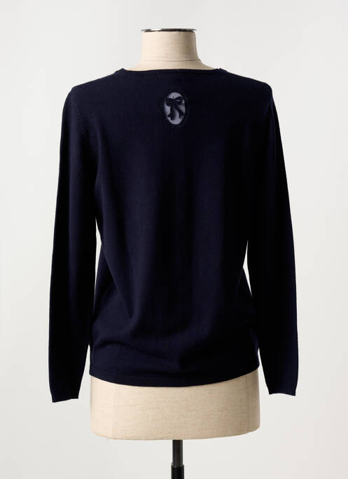 Gilet manches longues bleu LEO & UGO pour femme