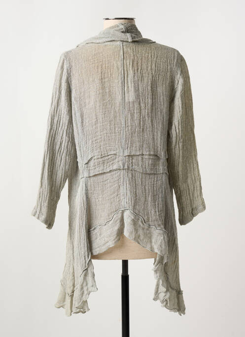 Gilet manches longues gris MARILU pour femme