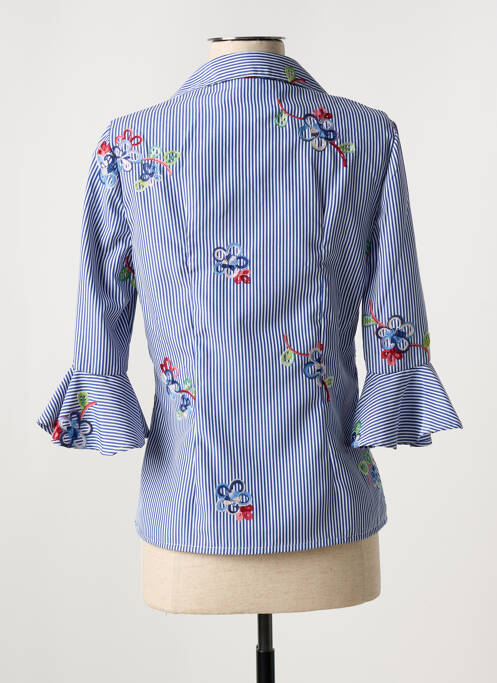 Chemisier bleu COTTONADE pour femme