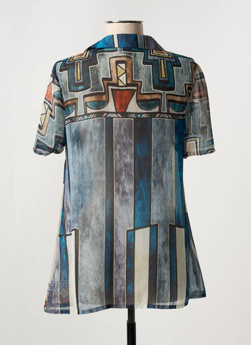 Tunique manches courtes bleu JEAN DELFIN pour femme