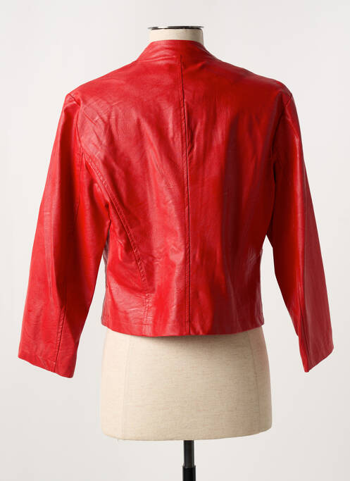 Veste simili cuir rouge MISS SIDECAR pour femme