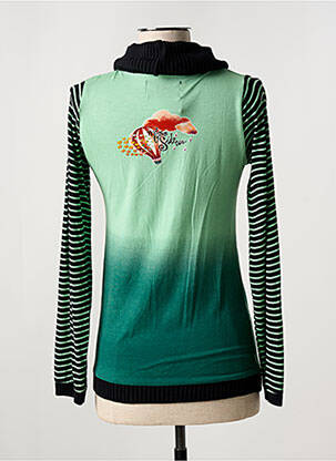 Top stretch manches longues vert SIDECAR femme