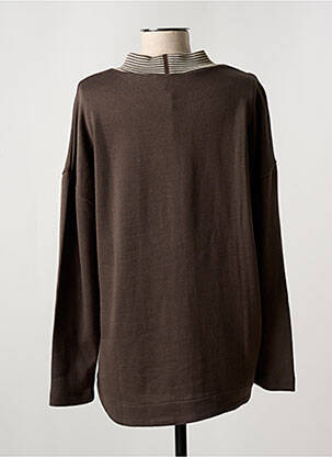 Pull manches longues manches longues marron KOKOMARINA femme
