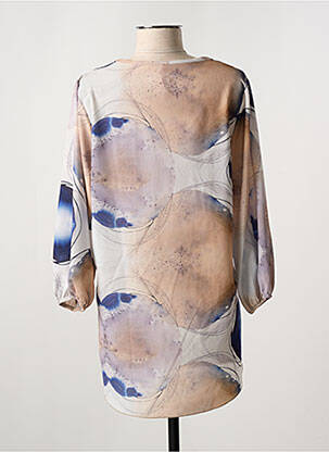 Blouse imprimé fantaisie manches 3/4 beige JOY femme