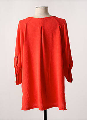 Blouse manches 3/4 manches 3/4 rouge HALOGENE femme