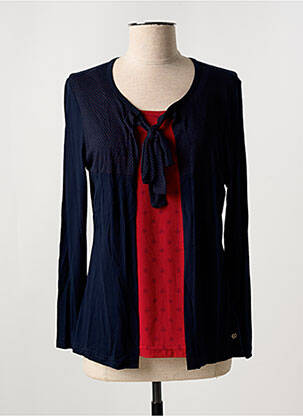 Twin-set coupe fluide bleu COTE ANGLAISE femme