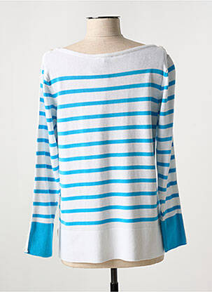 Pull coupe cintrée manches longues blanc AGATHE & LOUISE femme