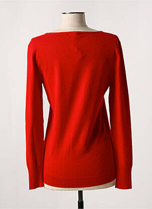Pull col v manches longues rouge ODEMAI femme