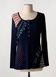 T-shirt manches longues manches longues bleu COTE ANGLAISE femme