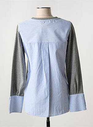 Sweat-shirt manches longues manches longues gris MISS SIDECAR femme