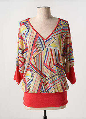 Pull orange MIELO MODA pour femme