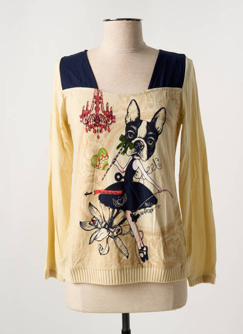 T-shirt beige SIDECAR pour femme