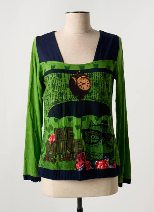 T-shirt vert SIDECAR pour femme