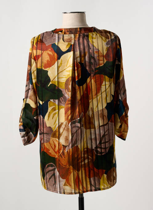 Tunique manches longues marron HALOGENE femme