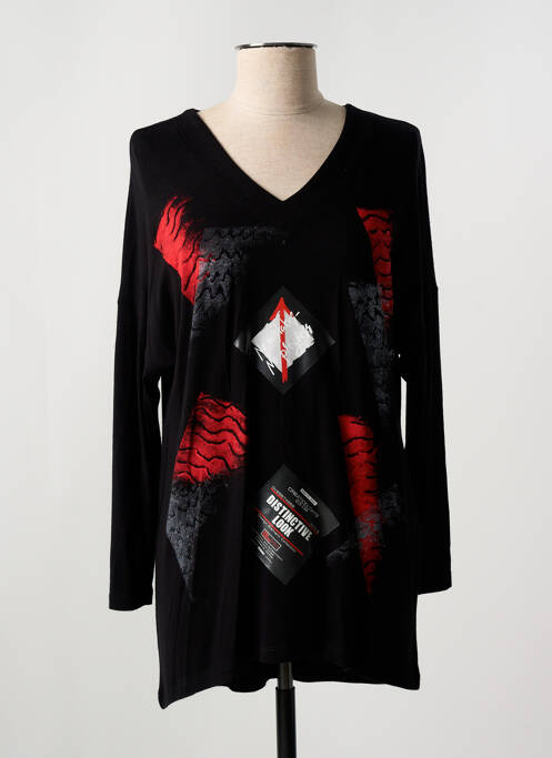 Tunique manches longues noir ALAIN MURATI pour femme