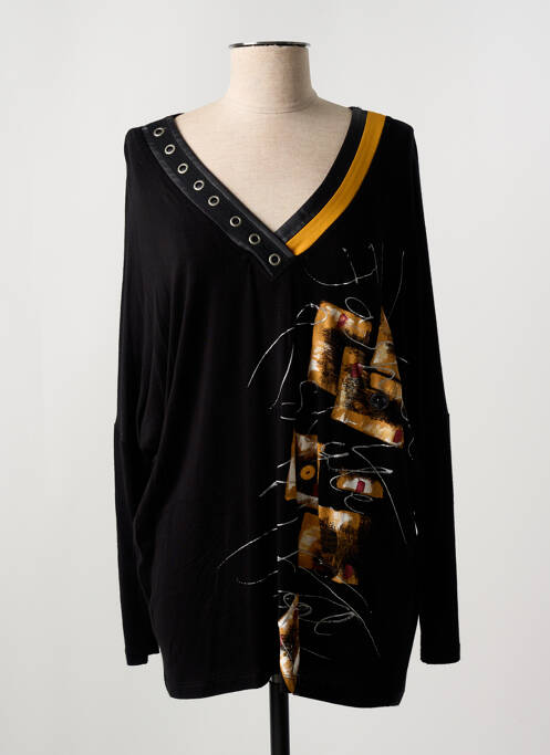 Tunique manches longues noir ALAIN MURATI pour femme