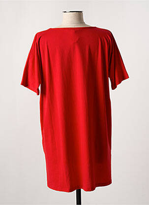 T-shirt coupe droite manches courtes rouge ALAIN MURATI femme