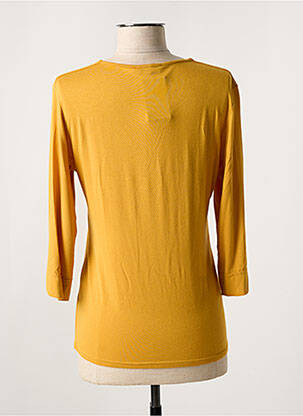 T-shirt manches 3/4 manches 3/4 jaune VANGO femme