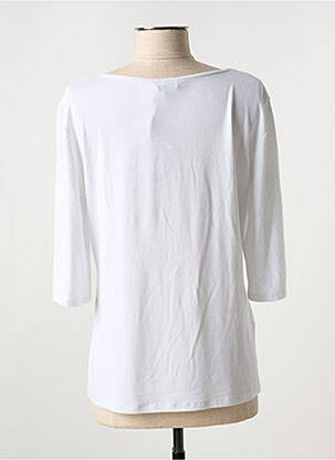 T-shirt sérigraphie avec strass manches courtes blanc DIVAS femme