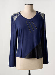 T-shirt manches longues manches longues bleu JEAN DELFIN femme