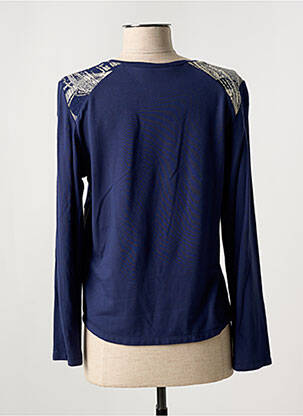 T-shirt manches longues manches longues bleu JEAN DELFIN femme