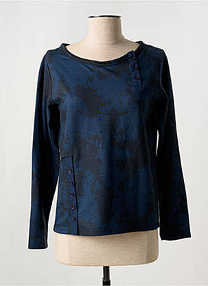 T-shirt manches longues manches longues bleu KOKOMARINA femme